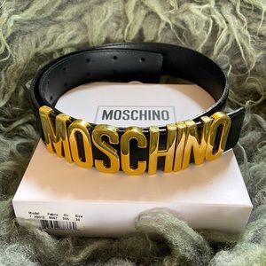 Moschino Logo Belt